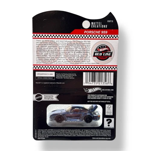 Hot Wheels 2024 RLC Exclusive Porsche 959 Spectraflame Steel Blue (W/PROTECTOR) - Picture 2 of 3