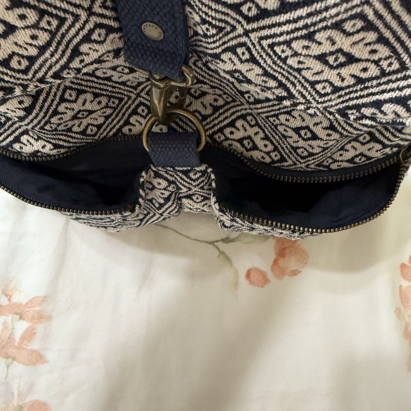 Fat Face Backpack Bag Multifunctional Fabric Flor… - image 11