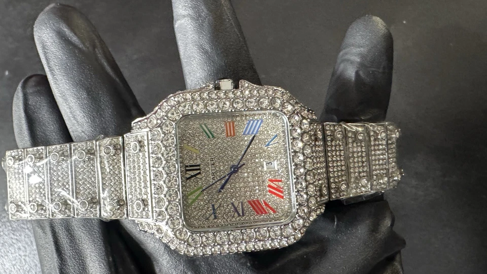 Reloj Cartier para hombre plateado acero inoxidable Foto 2 de 4