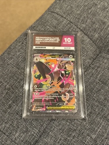 Ace Grade 10 Mega Lopunny Ex #128 Phantasmal Flames