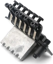 Black Electric Guitar Tremolo Bridge with Bar Double Strat Locking for Floyd Ros