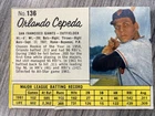 1962 Jell-O Baseball Orlando Cepeda #136 PSA 2.5