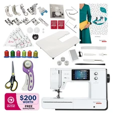 Bernette b77 Sewing and Quilting Machine with Over $200 Exclusive Bundle