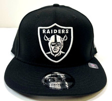 Las Vegas Raiders NFL NE Snapback Hat~Black/White