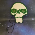 Halloween Lighted ANIMOTION CHOMPING SKULL Window Cling - Can You Imagine Works