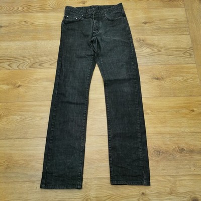 Versace Collection Jeans Herren W30 L34 Grau Slim Fit Denim Stretch Knopf