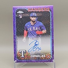 2024 Topps Chrome #RA-JO Jonathan Ornelas RC Auto Purple Speckle Refractor /299