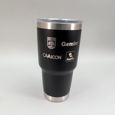 Vaso Yeti Rambler 30oz Negro Acero Inoxidable Aislado Taza de Viaje Logo Tapa Nuevo
