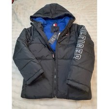 NEW boys size 7 Tommy Hilfiger black winter jacket. Super warm coat with hood.