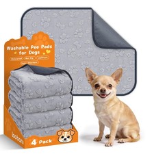 LOOBANI Washable Puppy Pads 18"x24", 4 Packs Fast Absorbent Washable Pee Pads...