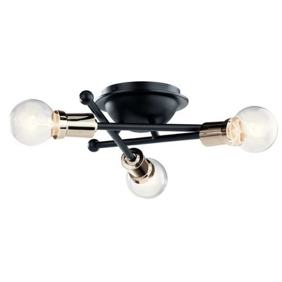 Armstrong - 3 Light Flush Mount - with Contemporary inspirations - 5.75 inches