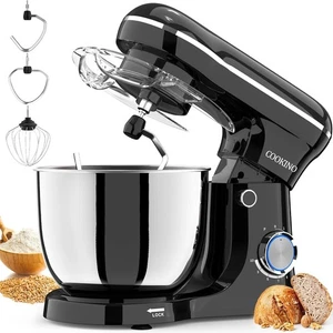 Electric Stand Mixer 10-Speed Tilt-Head 3-in-1 Kitchen Mixer 6.5QT Onyx Black