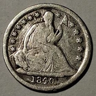 1840-O Seated Liberty Dime – New Orleans Mint – Early Silver – G #537