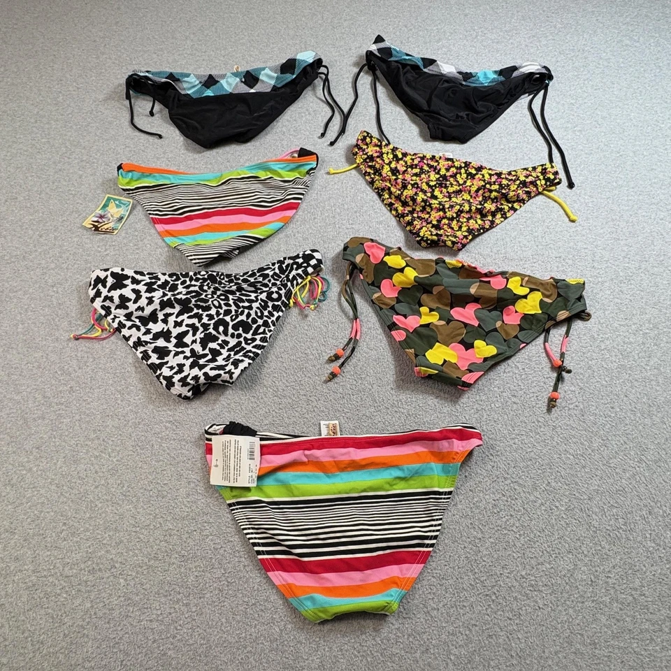 Lote de Pantalones de Bikini Hobie para Mujer Grandes Natación Multicolor Rayas Camuflados Florales Nuevos Foto 2 de 4