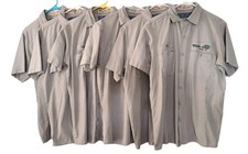 Lot Of 6, Medium, Short Sleeve Gray, Uniform Work Shirts Button Up Cintas