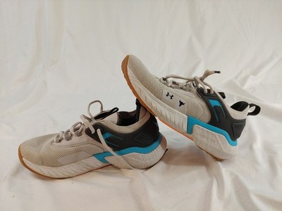 Under Armour Project Rock HOVR 5 Training Shoes Men's Size 9 Gray / Sky Blue
