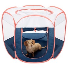 Furhaven Portable Dog Playpen Cat Tent - Foldable Indoor/Outdoor Pet Kennel