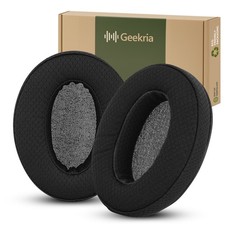 Geekria Mesh Fabric Ear Pads for Sony MDR-7506, MDR-V6 Headphones Black