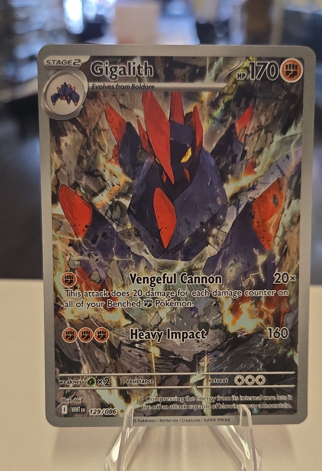 Gigalith 129/086 Sv: White Flare Holo