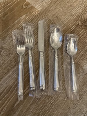 Cambridge  Continental Mirror 5 piece 18/10 Stainless Flatware set.