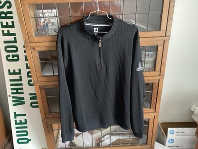 Odessa Country Club FOOTJOY Black L/S 1/4 Zip Performance Sweater SZ XXL - Cool