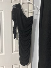 Women’s Small One Sleeve Dress, Black, From Windsor
