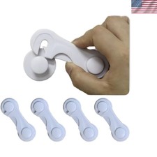Baby Safety Cabinet Locks - 4 Pack of Durable, Nontoxic Child Proof Locks
