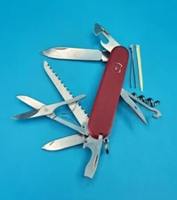 Red Victorinox Swiss Army Huntsman Knife! COMPLETE!
