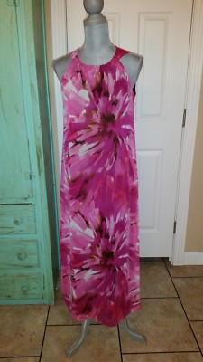 J.B.S. LTD, SLEEVELESS, FULLY LINED, SHIFT TYPE, MULTI-COLORED DRESS, SIZE 4