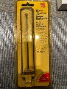 Commercial Electric 13 watt 2 pin fluorescent bulb