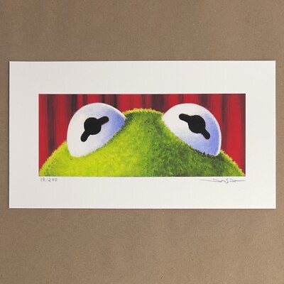 Jason Edmiston KERMIT THE FROG Print MUPPETS Eyes Without A Face
