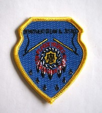 Fort Peck Tribes Police hat sized patch, Montana (3 inches in height)