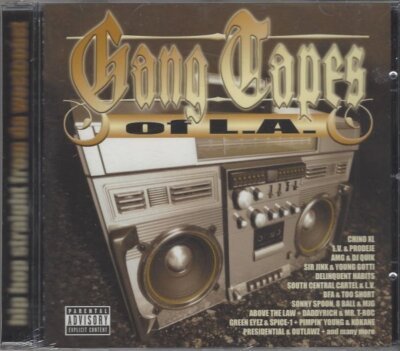 Gang Tapes of L.A. CD, Chino XL, L.V. & Prodeje, AMG & DJ Quik, BFA & Too Short,