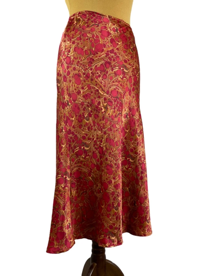 tocca seda maxi falda estampada talla 8  Foto 2 de 4