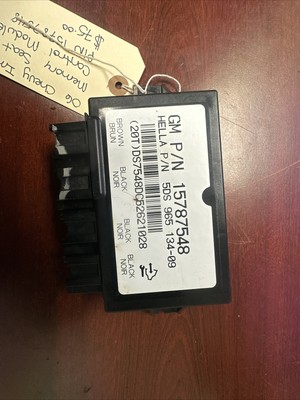 06 Chevy Impala Memory Seat Control Module P/N 15787548 | eBay