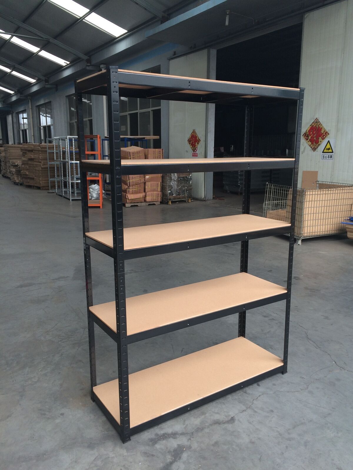 5 Shelf Heavy Duty Metal Muscle Rack Garage Shelving Storage NEW eBay