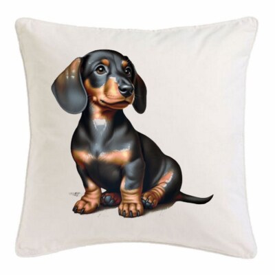 KISSENBEZUG 40X40cm Dackel Dachshund Teckel Jagdhund Jagt Dackelwelpe Dac 402898