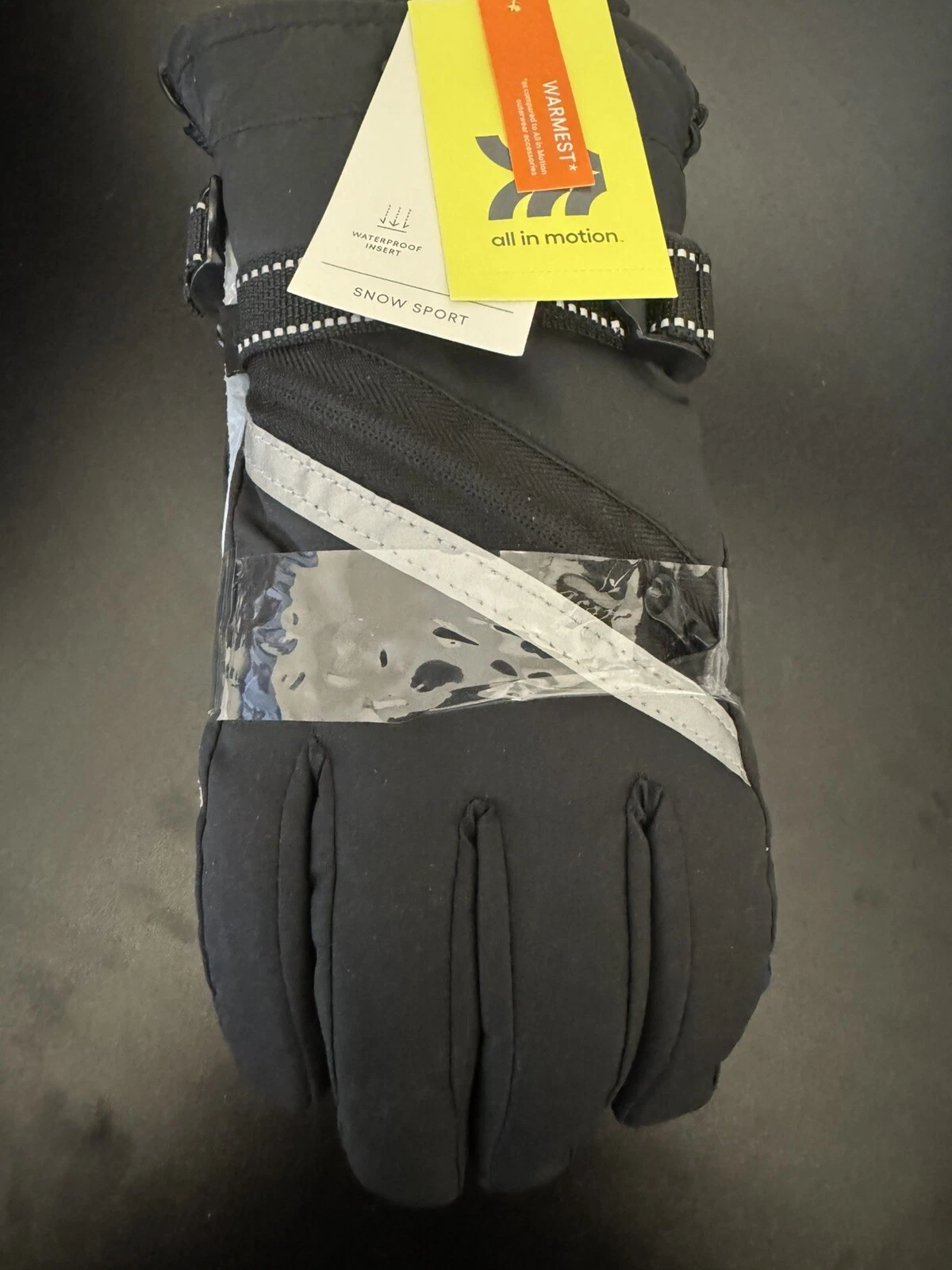 All in Motion Snow Sport Gloves, Men's 2 Pair Blue & Black ....Size 8-10