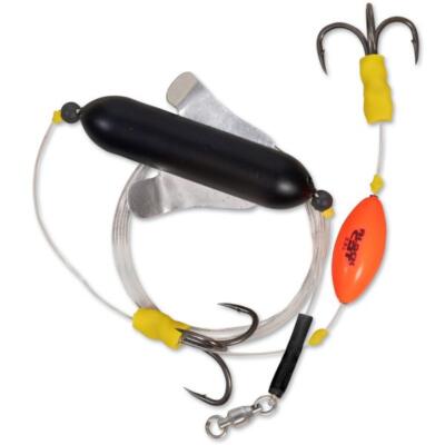 Black Cat Rig´s Fertigvorfächer Waller Vorfach Wels Rig Dead Bait Worm River