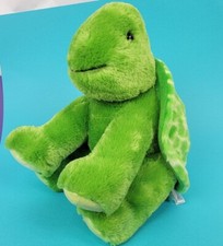 Aurora Sitting Turtle Plush Stuffed Animal 12" Soft Doll Tortoise Soft Green