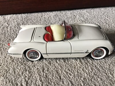 Franklin Mint 1/24 Chevrolet Corvette 1953 Crème – Miniature Collection Boîtée