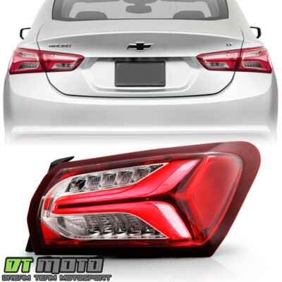 2019-2022 Chevy Malibu LED Type Tail Light Lamp Outer Replacement Passenger Side