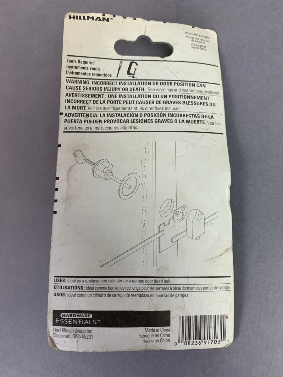 カナダ Hillman 2pc Aluminum Dead Bolt Rim Cylnder Lock - 852138 | eBay