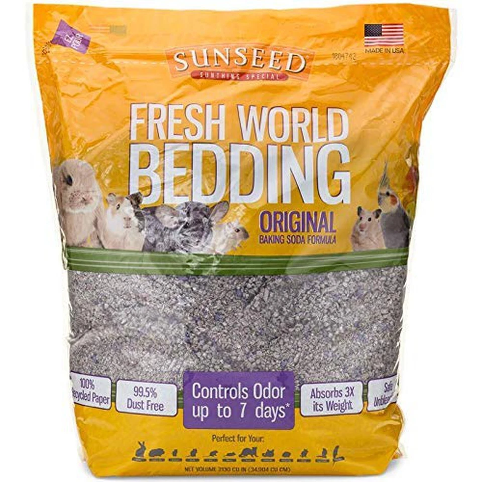GENERIC SUNSEED Fresh World Bedding - 975 Cubic Inch - Gray Fleck