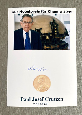 PAUL CRUTZEN ( 2021) Nobelpreis Chemie 1995 signed Foto 10x15 Autogramm