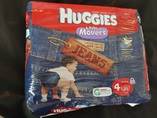 vintage huggies little movers diapers size 4