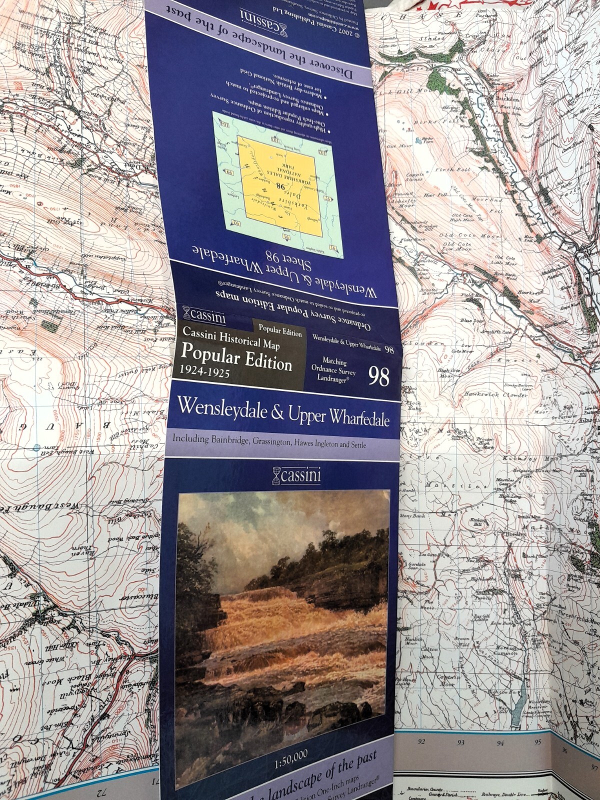 Wensleydale & Upper Wharfedale, 1924-1925. Cassini Historical Map. 1:50 000