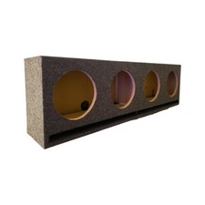 8   4-Hole Ported Speaker Enclosure Box- Gray
