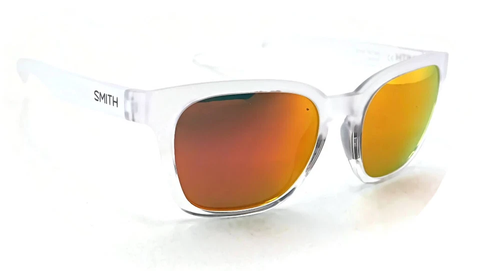 Новый Smith основатель тонкий солнцезащитные очки | FFA/AO кристалл матовый прозрачный / красный зеркало линзы - Изображение 2 из 4