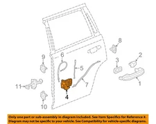 GM OEM 15-20 Escalade ESV Rear Door Lock Hardware-Handle Base 13592461